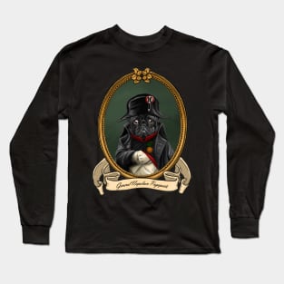 Renaissance Dog - General Napoleon Pugaparte (A Pug) Long Sleeve T-Shirt